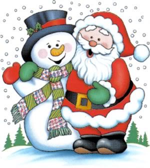 Santa and Snowman